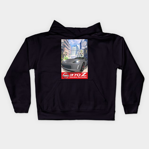 Nissan 370Z Innovation that Excites Kids Hoodie by Side Hustle